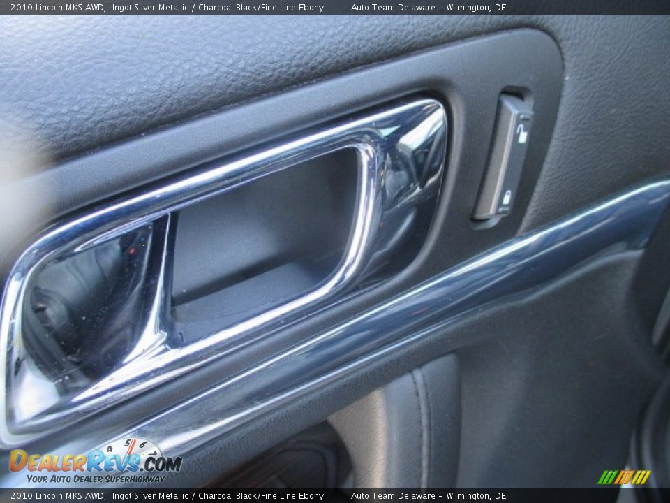 2010 Lincoln MKS AWD Ingot Silver Metallic / Charcoal Black/Fine Line Ebony Photo #34