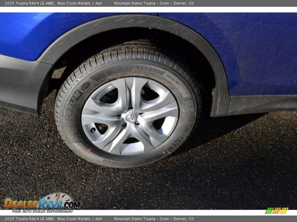 2015 Toyota RAV4 LE AWD Blue Crush Metallic / Ash Photo #9