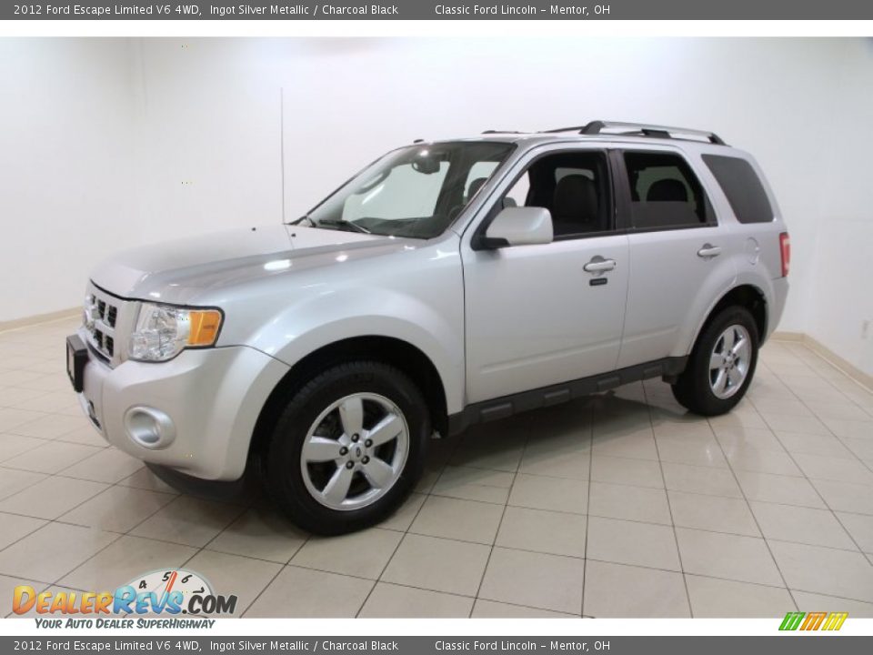 2012 Ford Escape Limited V6 4WD Ingot Silver Metallic / Charcoal Black Photo #3