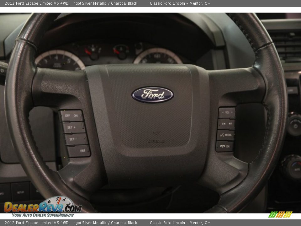 2012 Ford Escape Limited V6 4WD Ingot Silver Metallic / Charcoal Black Photo #6