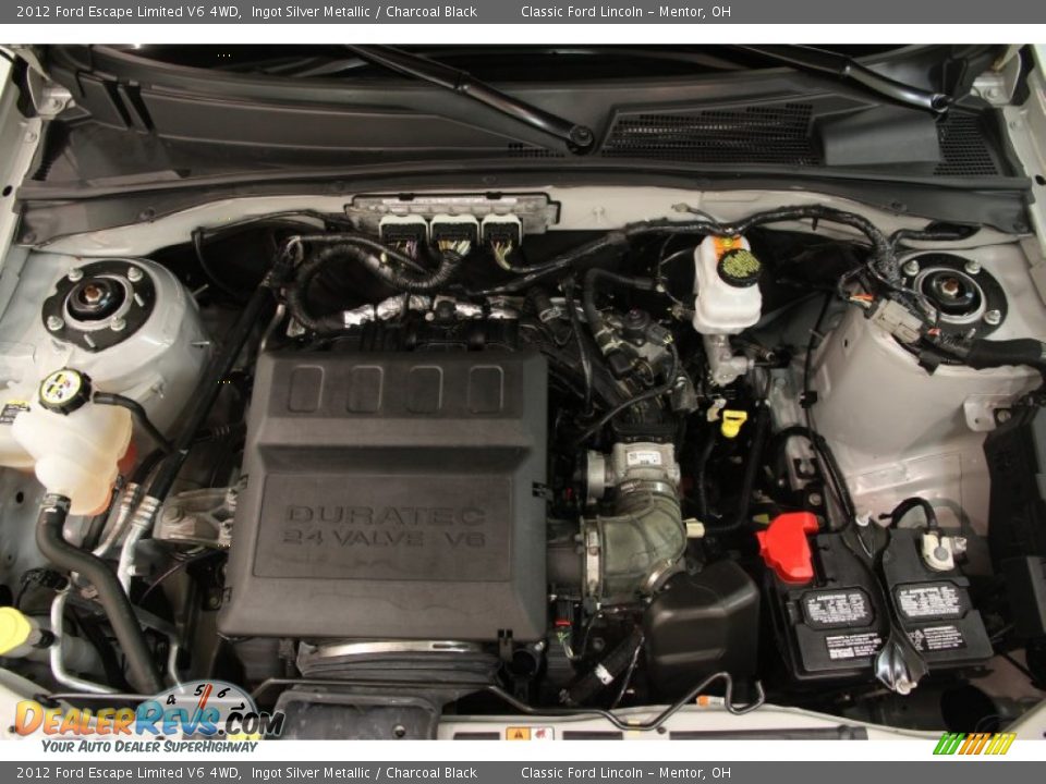 2012 Ford Escape Limited V6 4WD Ingot Silver Metallic / Charcoal Black Photo #12