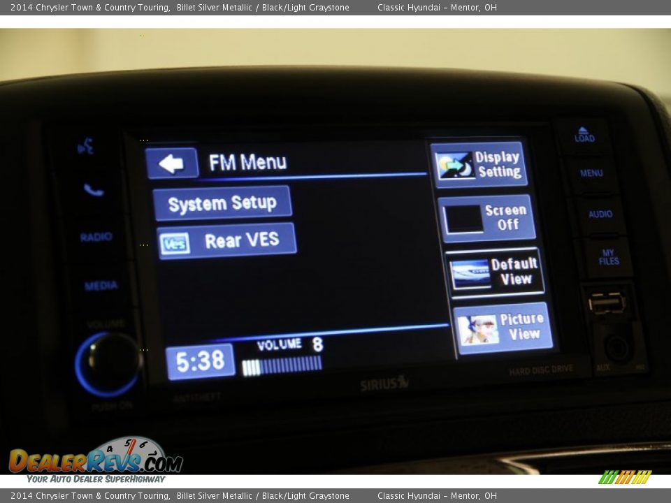 2014 Chrysler Town & Country Touring Billet Silver Metallic / Black/Light Graystone Photo #12