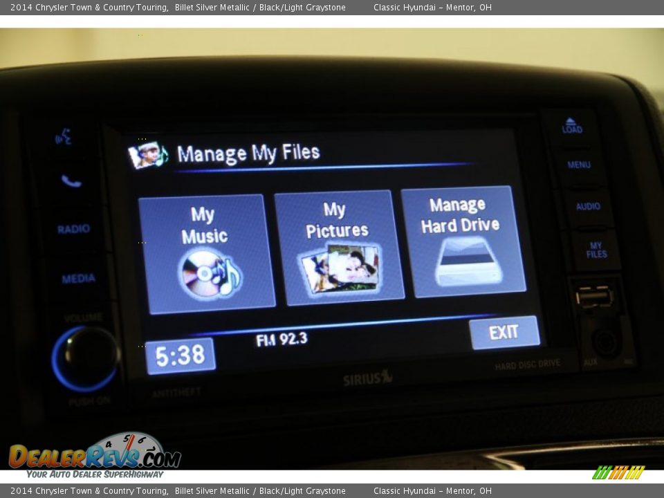 2014 Chrysler Town & Country Touring Billet Silver Metallic / Black/Light Graystone Photo #13