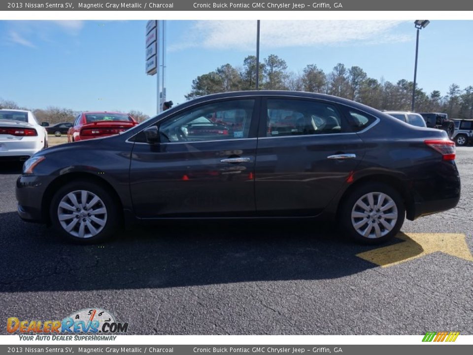 2013 Nissan Sentra SV Magnetic Gray Metallic / Charcoal Photo #4