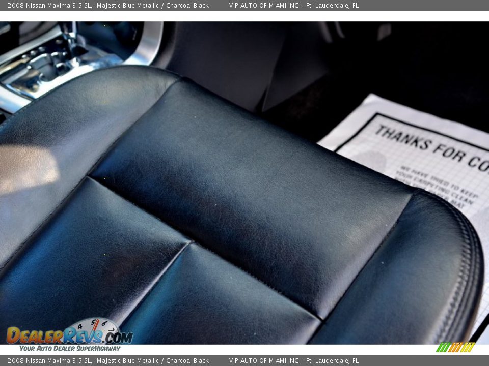 2008 Nissan Maxima 3.5 SL Majestic Blue Metallic / Charcoal Black Photo #25