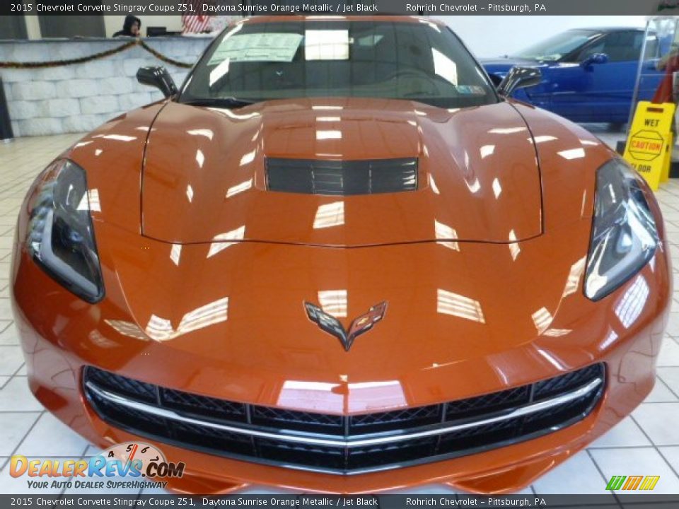 2015 Chevrolet Corvette Stingray Coupe Z51 Daytona Sunrise Orange Metallic / Jet Black Photo #8