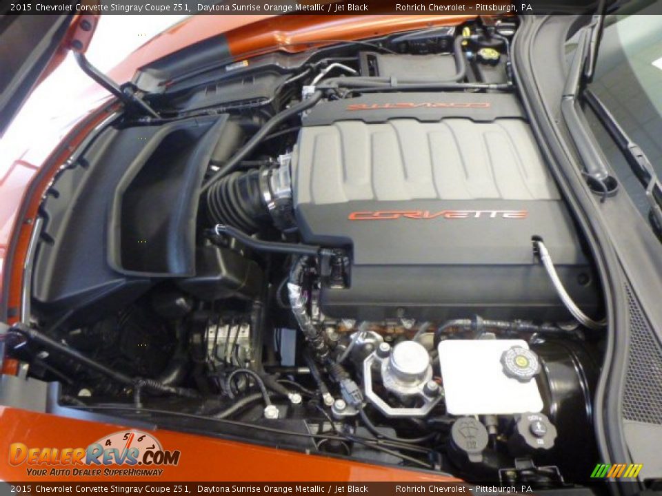 2015 Chevrolet Corvette Stingray Coupe Z51 Daytona Sunrise Orange Metallic / Jet Black Photo #10