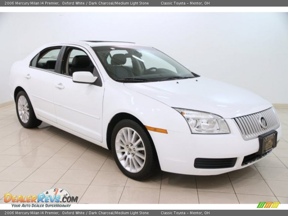 2006 Mercury Milan I4 Premier Oxford White / Dark Charcoal/Medium Light Stone Photo #1
