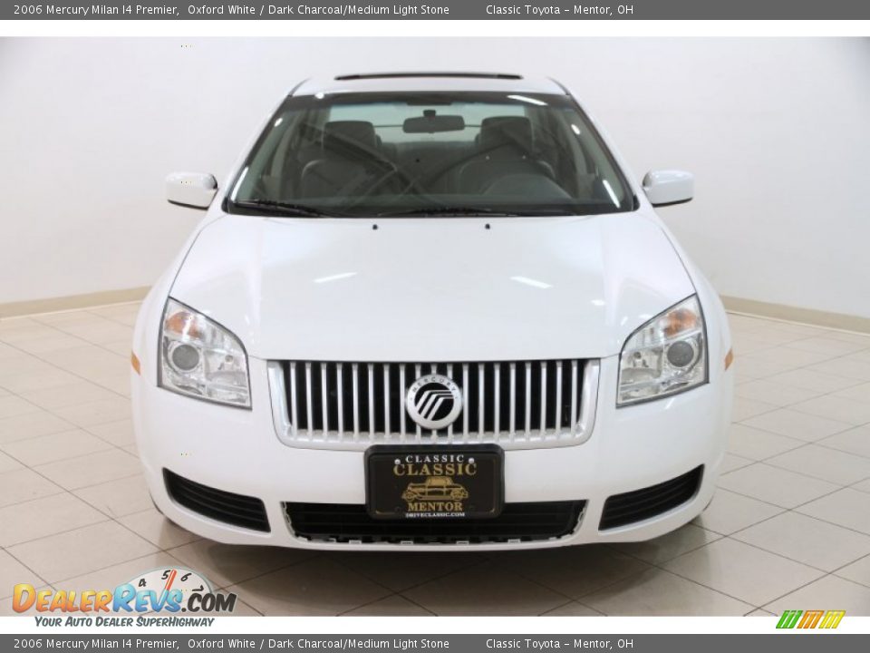 2006 Mercury Milan I4 Premier Oxford White / Dark Charcoal/Medium Light Stone Photo #2