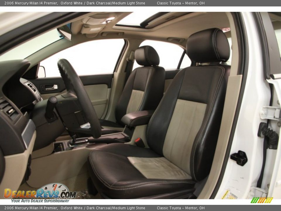 2006 Mercury Milan I4 Premier Oxford White / Dark Charcoal/Medium Light Stone Photo #5