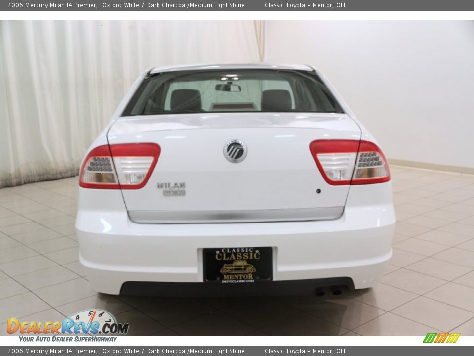 2006 Mercury Milan I4 Premier Oxford White / Dark Charcoal/Medium Light Stone Photo #13