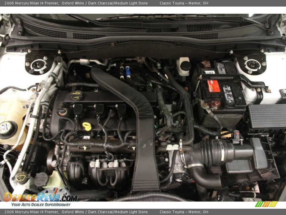 2006 Mercury Milan I4 Premier Oxford White / Dark Charcoal/Medium Light Stone Photo #14