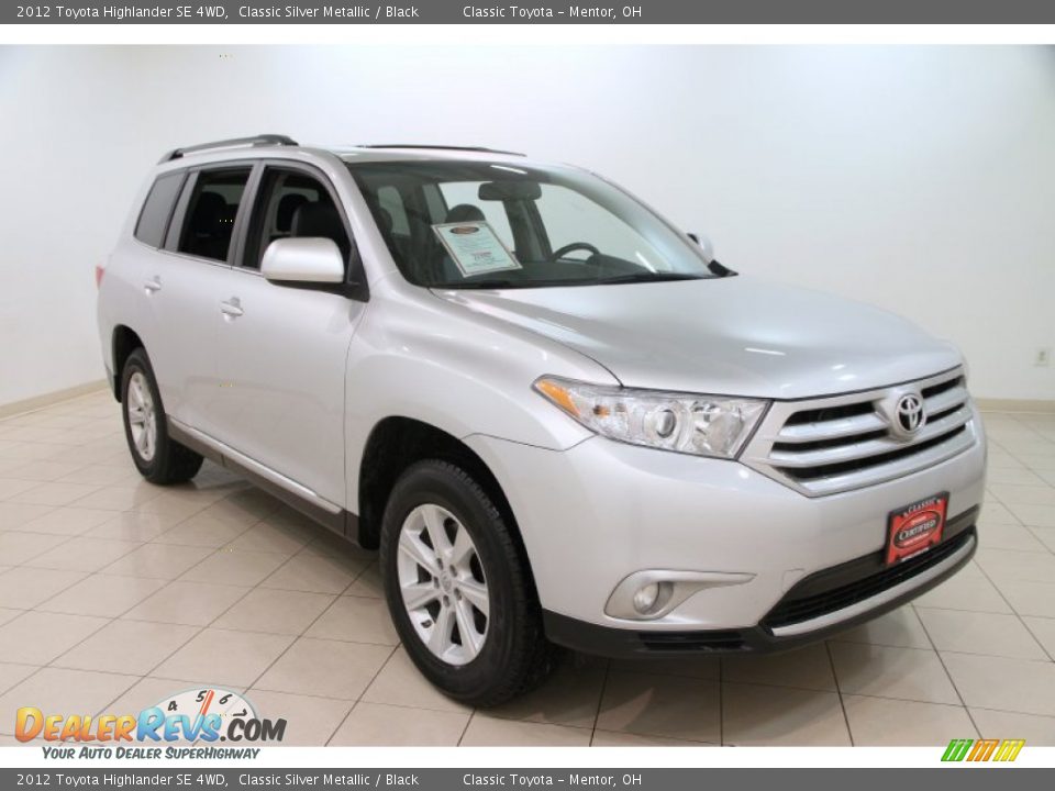 2012 Toyota Highlander SE 4WD Classic Silver Metallic / Black Photo #1
