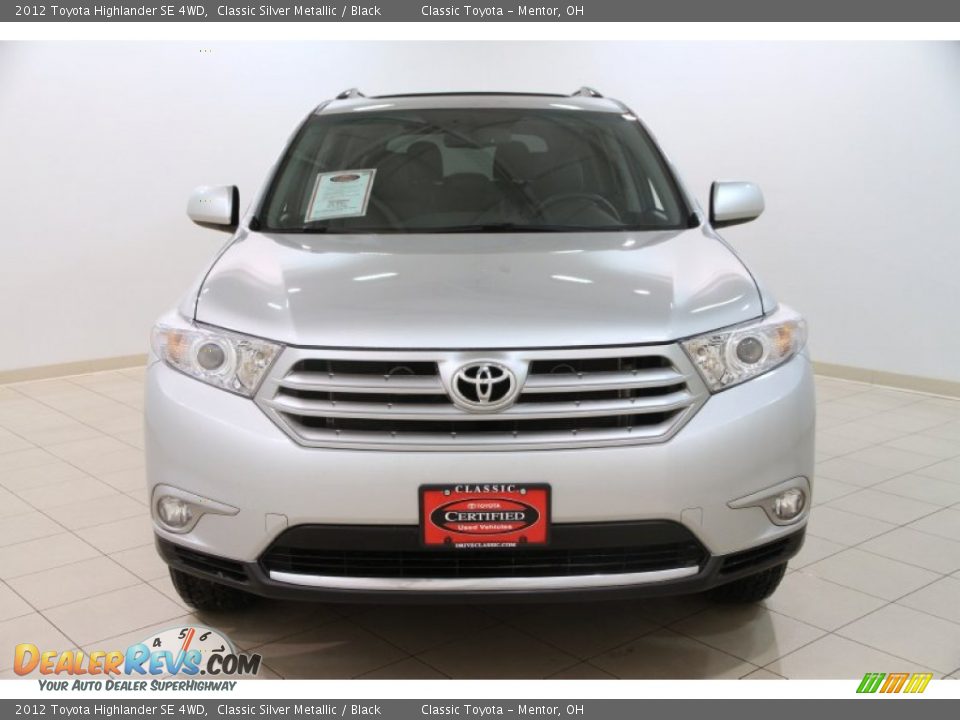 2012 Toyota Highlander SE 4WD Classic Silver Metallic / Black Photo #2