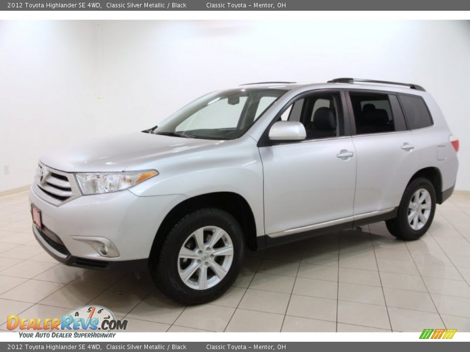 2012 Toyota Highlander SE 4WD Classic Silver Metallic / Black Photo #3