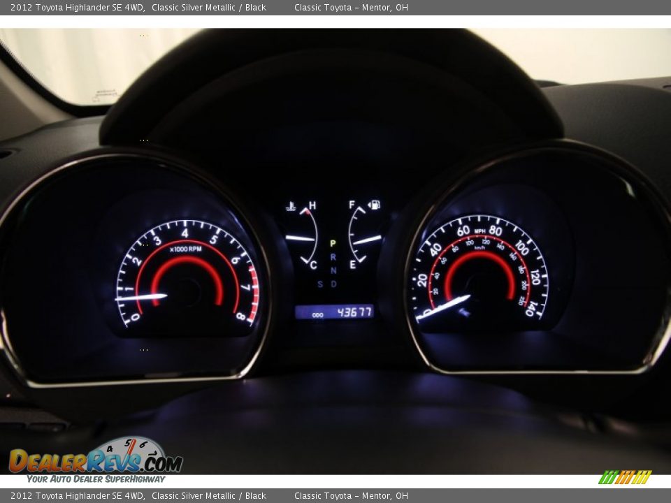 2012 Toyota Highlander SE 4WD Classic Silver Metallic / Black Photo #7