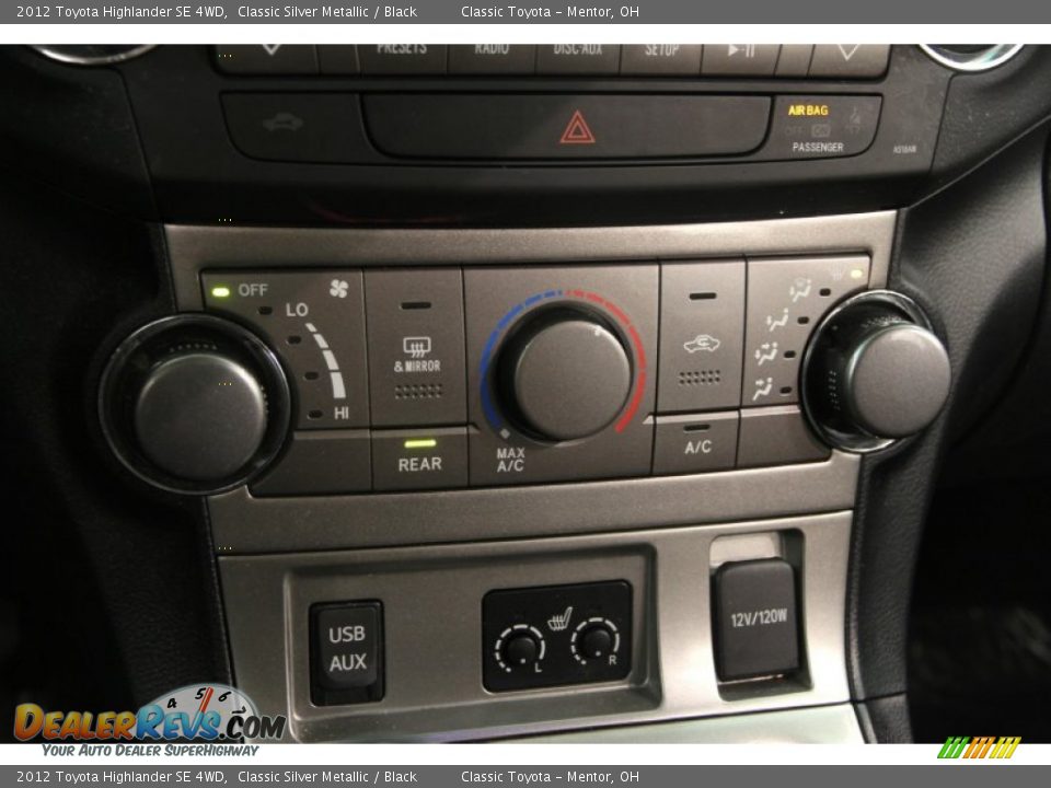 2012 Toyota Highlander SE 4WD Classic Silver Metallic / Black Photo #9