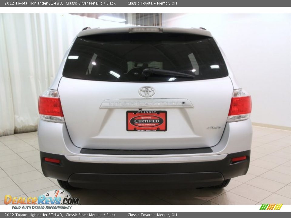 2012 Toyota Highlander SE 4WD Classic Silver Metallic / Black Photo #17