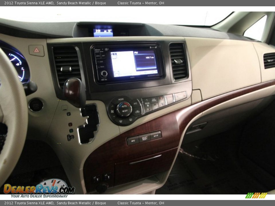 Controls of 2012 Toyota Sienna XLE AWD Photo #8