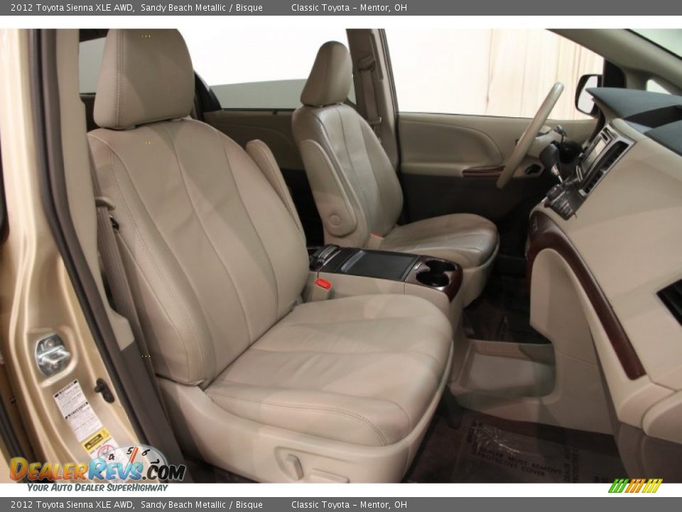 Front Seat of 2012 Toyota Sienna XLE AWD Photo #12