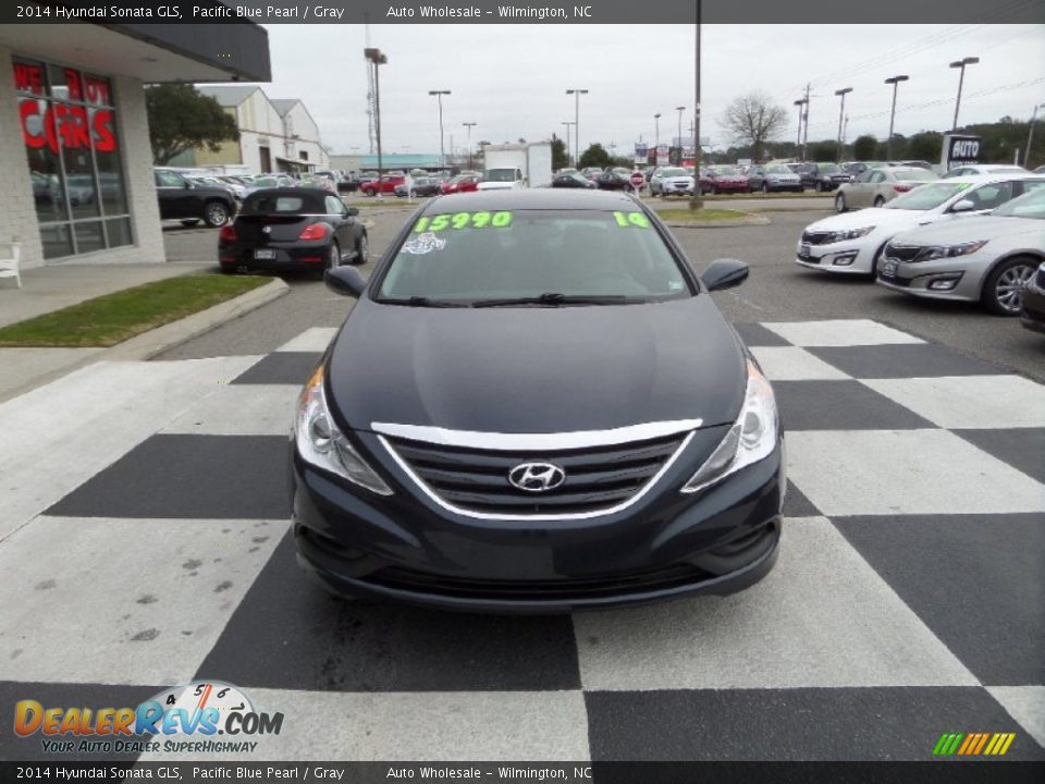 2014 Hyundai Sonata GLS Pacific Blue Pearl / Gray Photo #2
