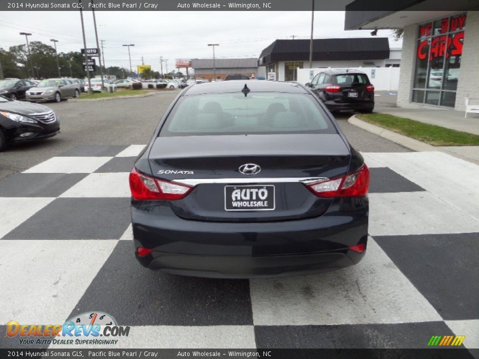 2014 Hyundai Sonata GLS Pacific Blue Pearl / Gray Photo #4