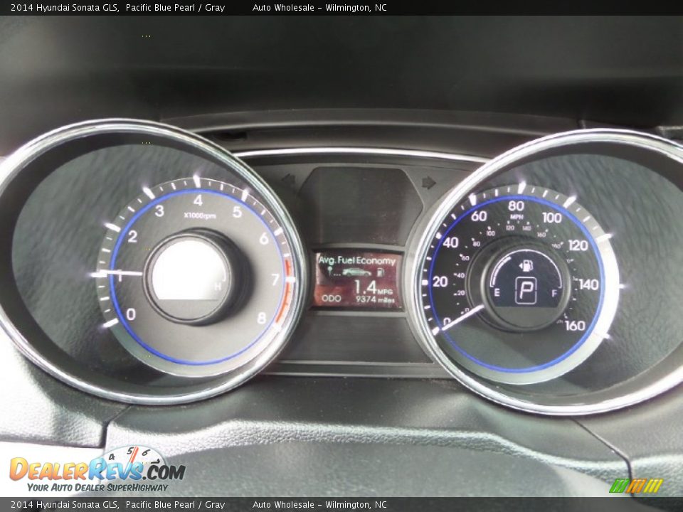 2014 Hyundai Sonata GLS Pacific Blue Pearl / Gray Photo #16