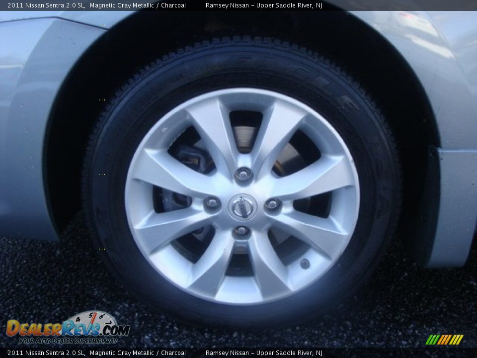 2011 Nissan Sentra 2.0 SL Magnetic Gray Metallic / Charcoal Photo #9