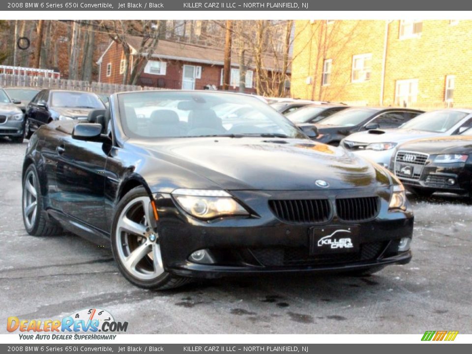 2008 BMW 6 Series 650i Convertible Jet Black / Black Photo #23