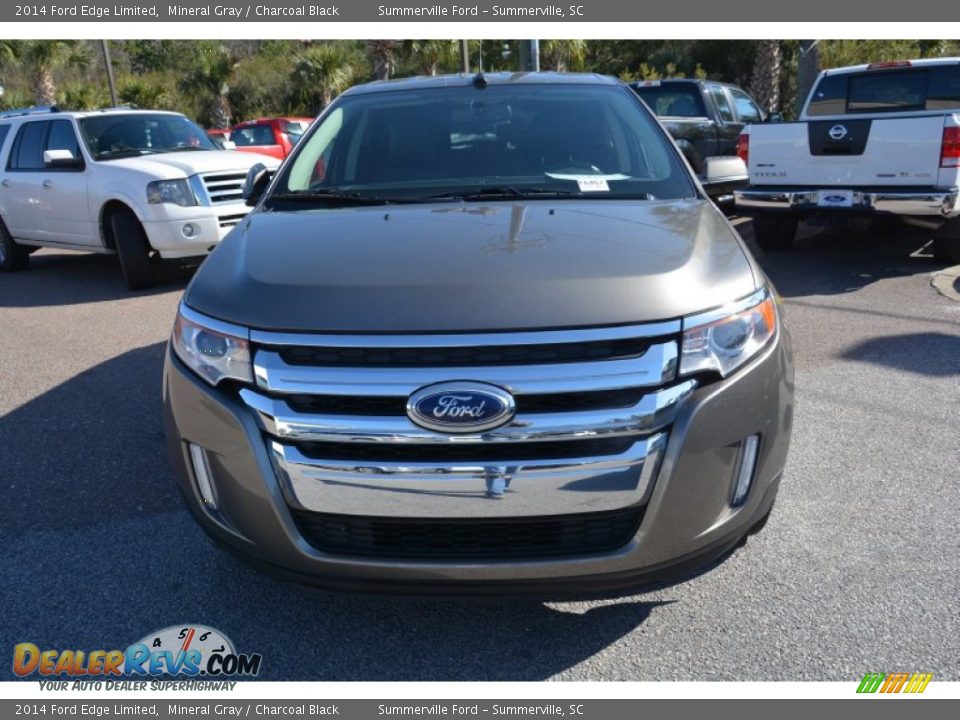 2014 Ford Edge Limited Mineral Gray / Charcoal Black Photo #8