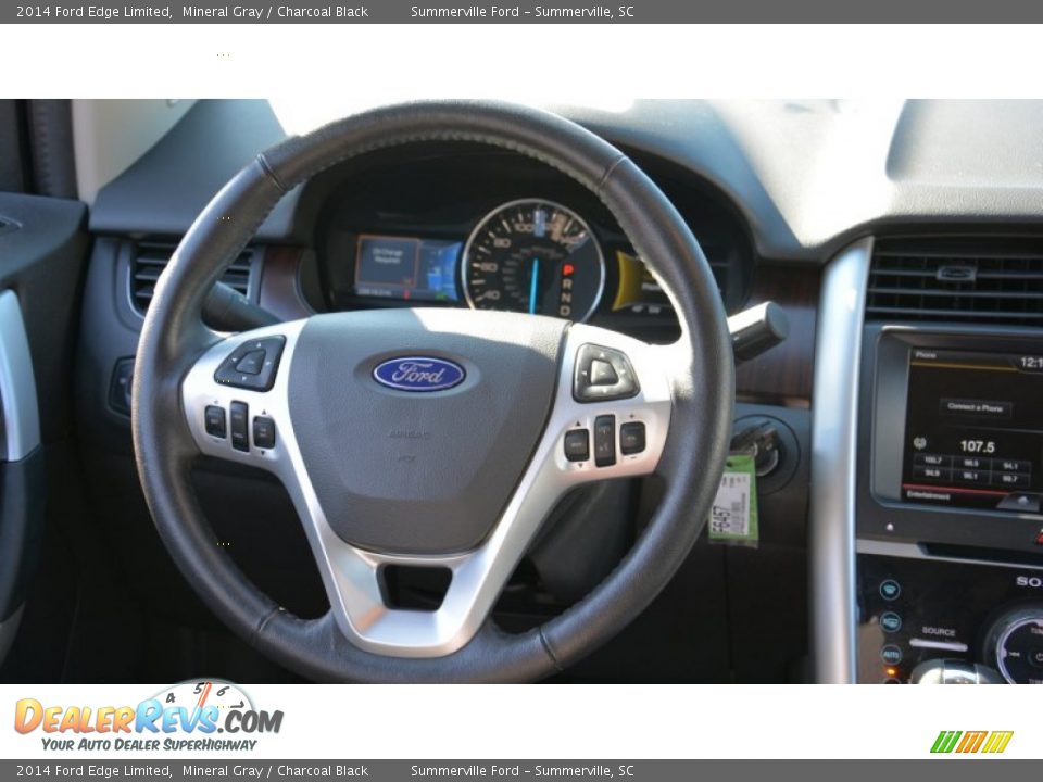2014 Ford Edge Limited Mineral Gray / Charcoal Black Photo #10