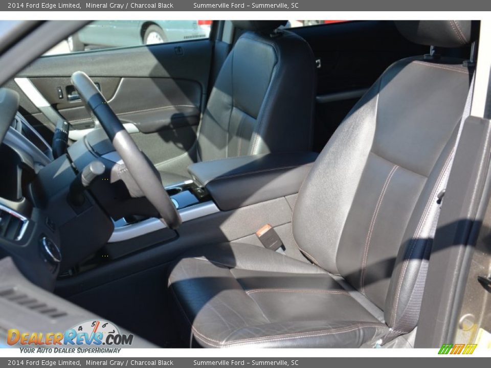 2014 Ford Edge Limited Mineral Gray / Charcoal Black Photo #12