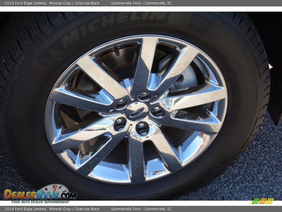 2014 Ford Edge Limited Mineral Gray / Charcoal Black Photo #22