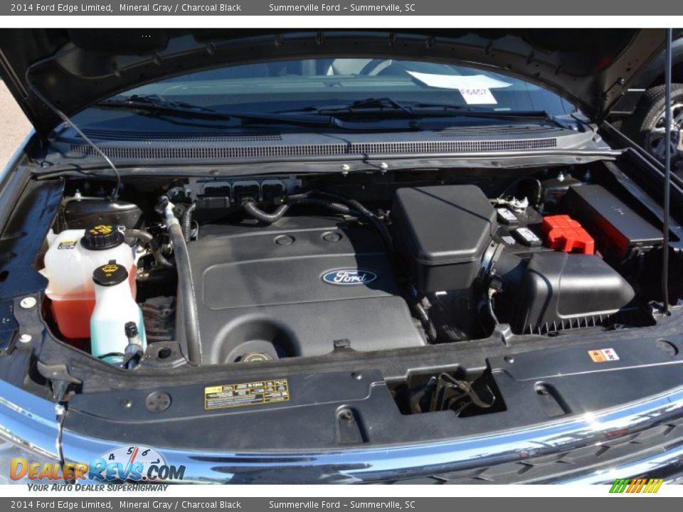 2014 Ford Edge Limited Mineral Gray / Charcoal Black Photo #23