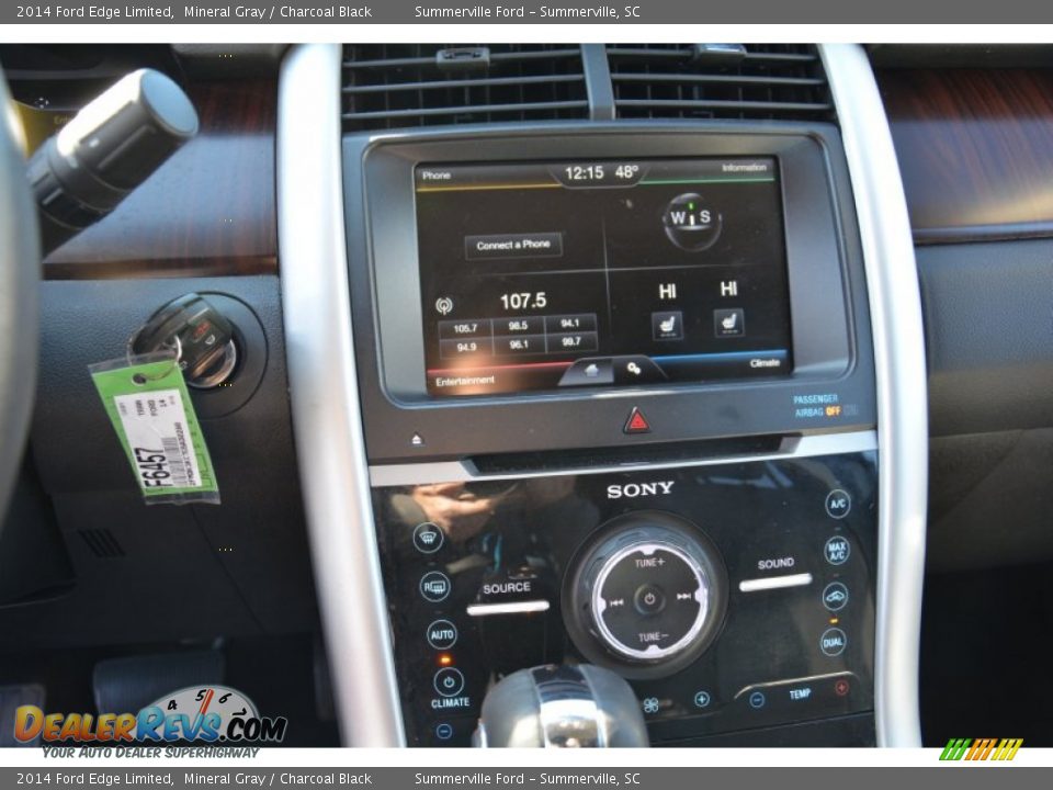2014 Ford Edge Limited Mineral Gray / Charcoal Black Photo #24
