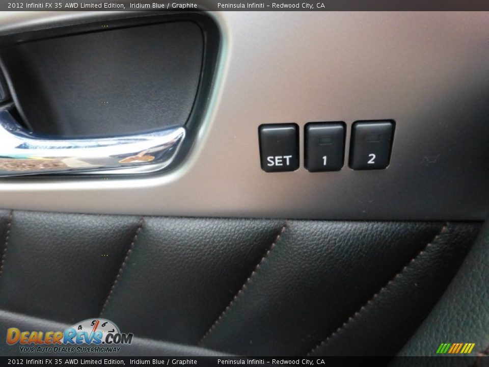 2012 Infiniti FX 35 AWD Limited Edition Iridium Blue / Graphite Photo #26