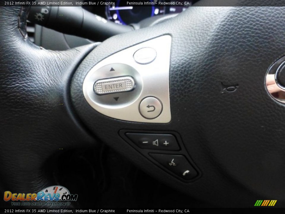 2012 Infiniti FX 35 AWD Limited Edition Iridium Blue / Graphite Photo #27
