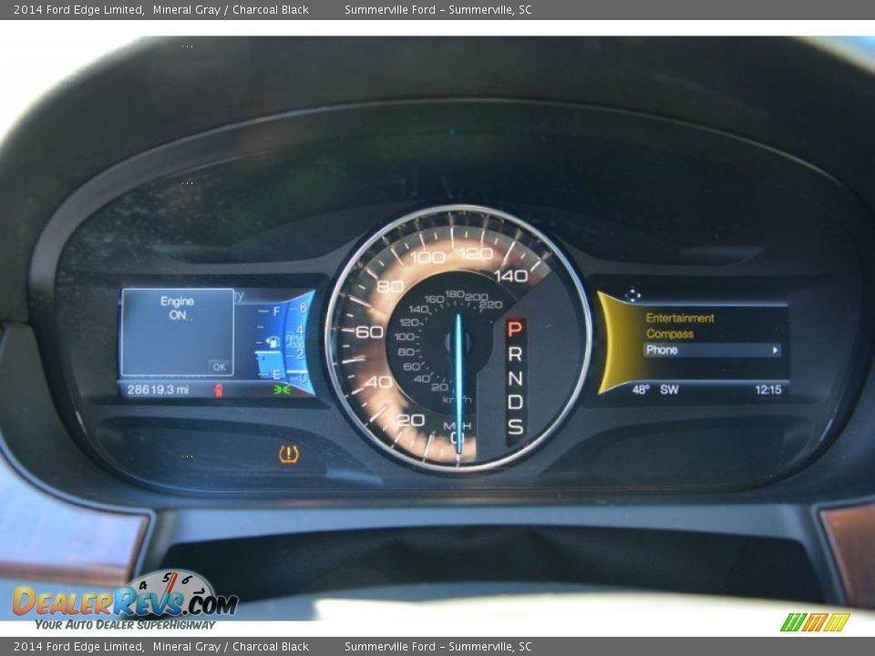 2014 Ford Edge Limited Mineral Gray / Charcoal Black Photo #26