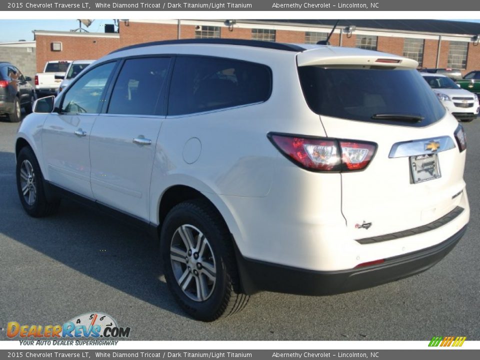 2015 Chevrolet Traverse LT White Diamond Tricoat / Dark Titanium/Light Titanium Photo #4