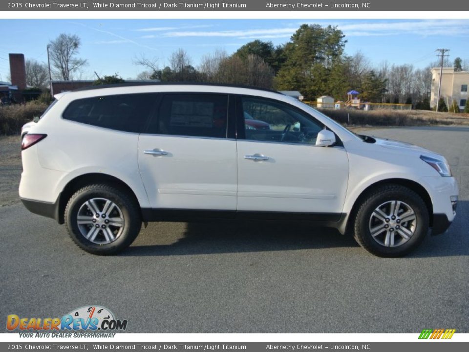 2015 Chevrolet Traverse LT White Diamond Tricoat / Dark Titanium/Light Titanium Photo #6