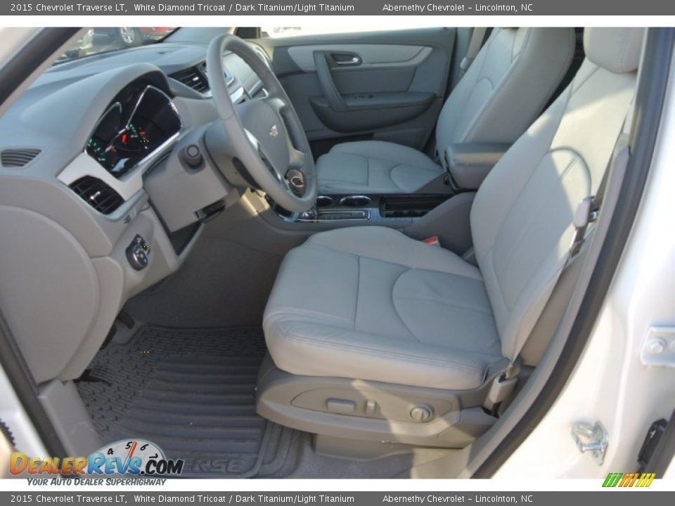 2015 Chevrolet Traverse LT White Diamond Tricoat / Dark Titanium/Light Titanium Photo #8