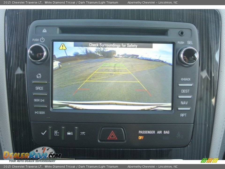 2015 Chevrolet Traverse LT White Diamond Tricoat / Dark Titanium/Light Titanium Photo #12