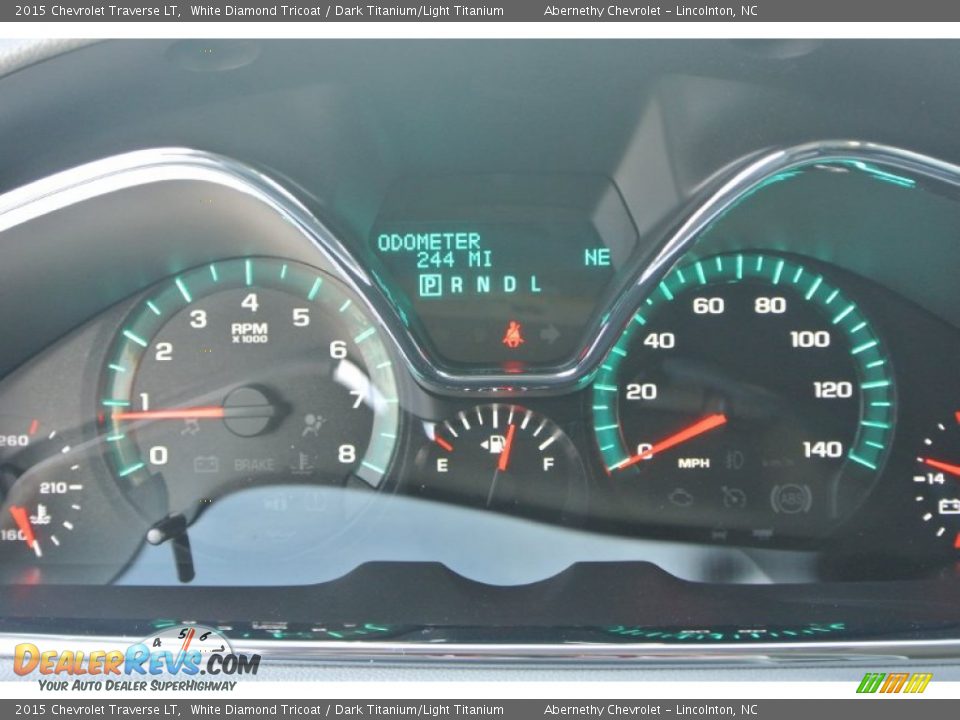 2015 Chevrolet Traverse LT White Diamond Tricoat / Dark Titanium/Light Titanium Photo #14
