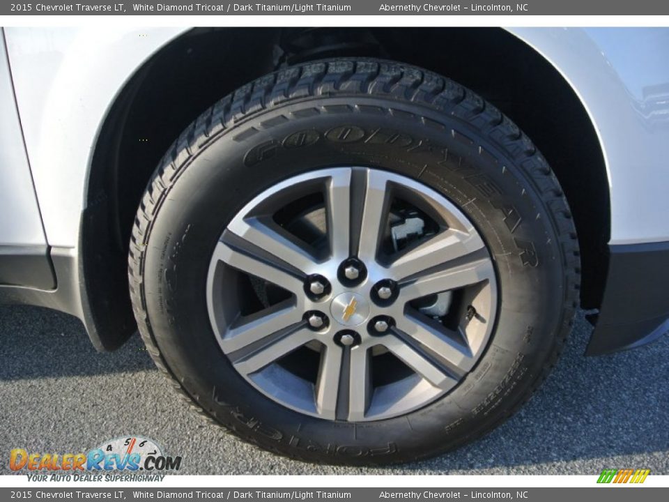 2015 Chevrolet Traverse LT White Diamond Tricoat / Dark Titanium/Light Titanium Photo #21