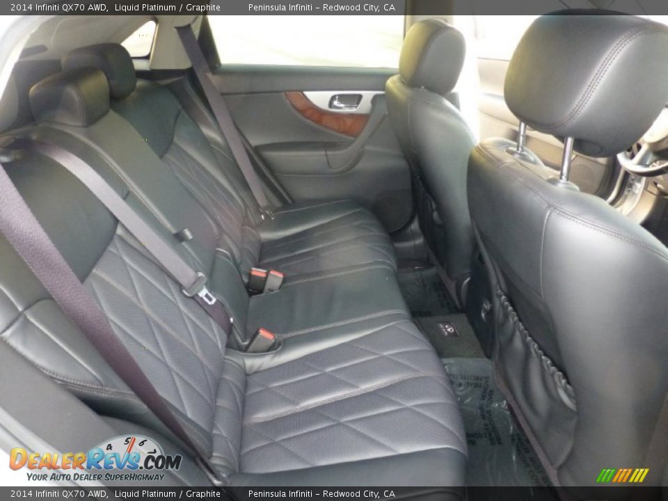 Rear Seat of 2014 Infiniti QX70 AWD Photo #24