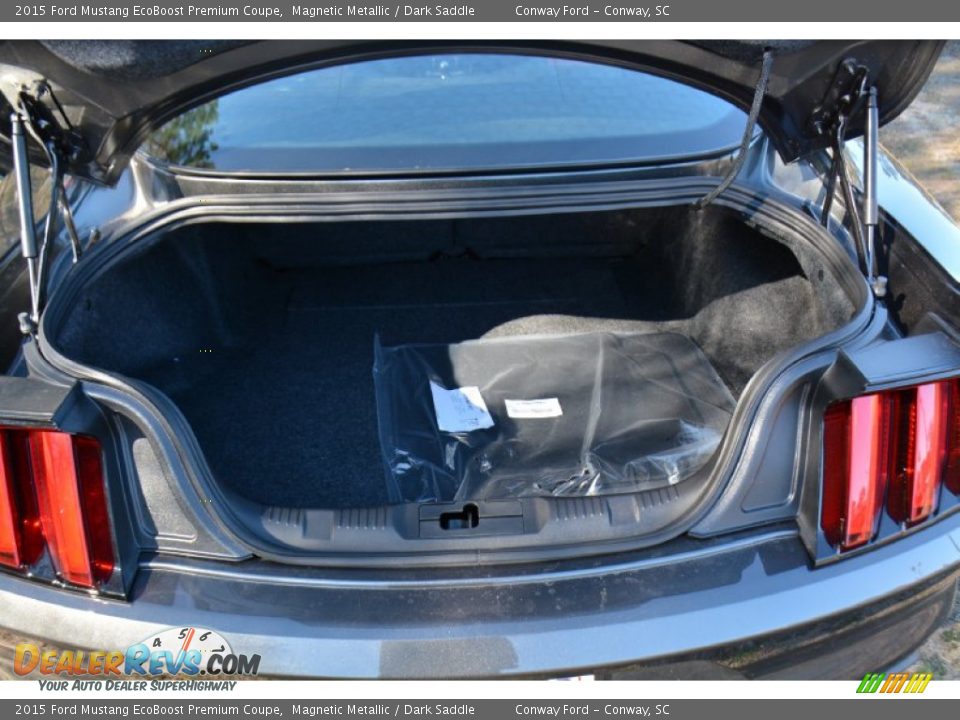2015 Ford Mustang EcoBoost Premium Coupe Magnetic Metallic / Dark Saddle Photo #13