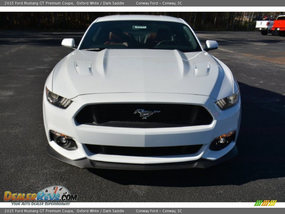 2015 Ford Mustang GT Premium Coupe Oxford White / Dark Saddle Photo #2