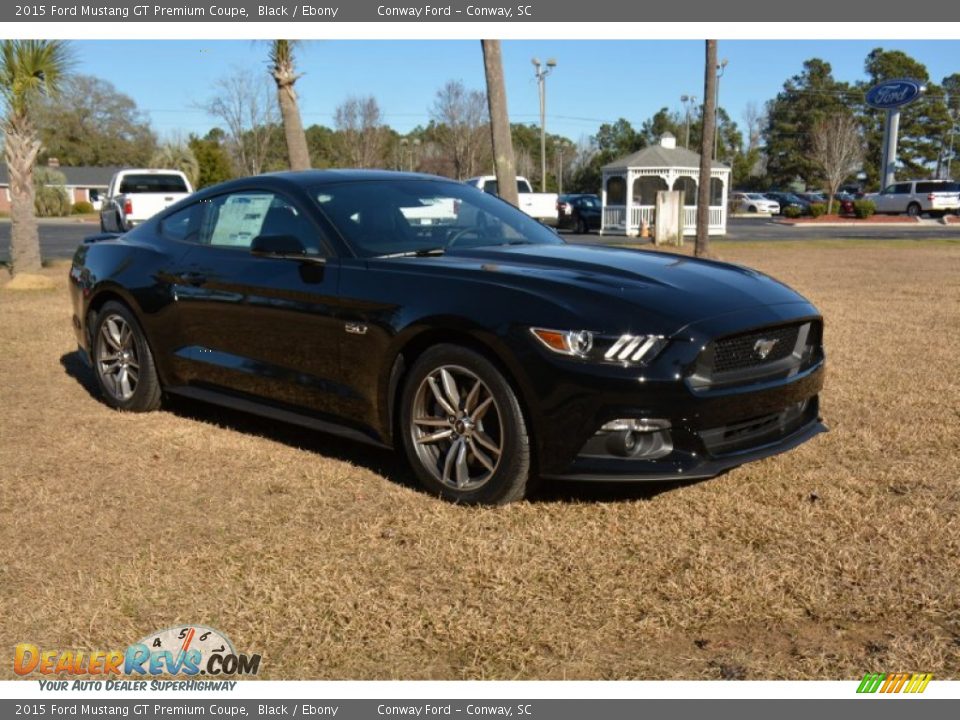 2015 Ford Mustang GT Premium Coupe Black / Ebony Photo #3
