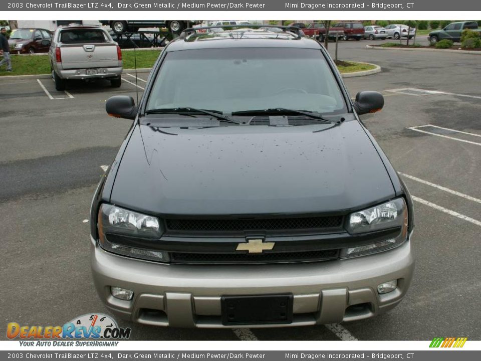 2003 Chevrolet TrailBlazer LTZ 4x4 Dark Green Metallic / Medium Pewter/Dark Pewter Photo #2