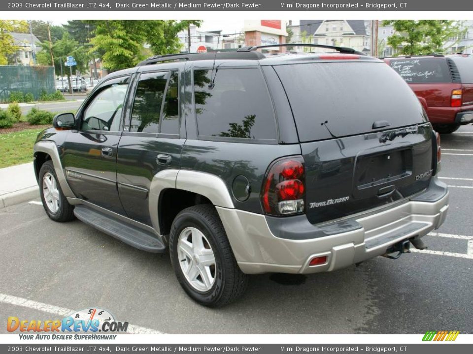2003 Chevrolet TrailBlazer LTZ 4x4 Dark Green Metallic / Medium Pewter/Dark Pewter Photo #6